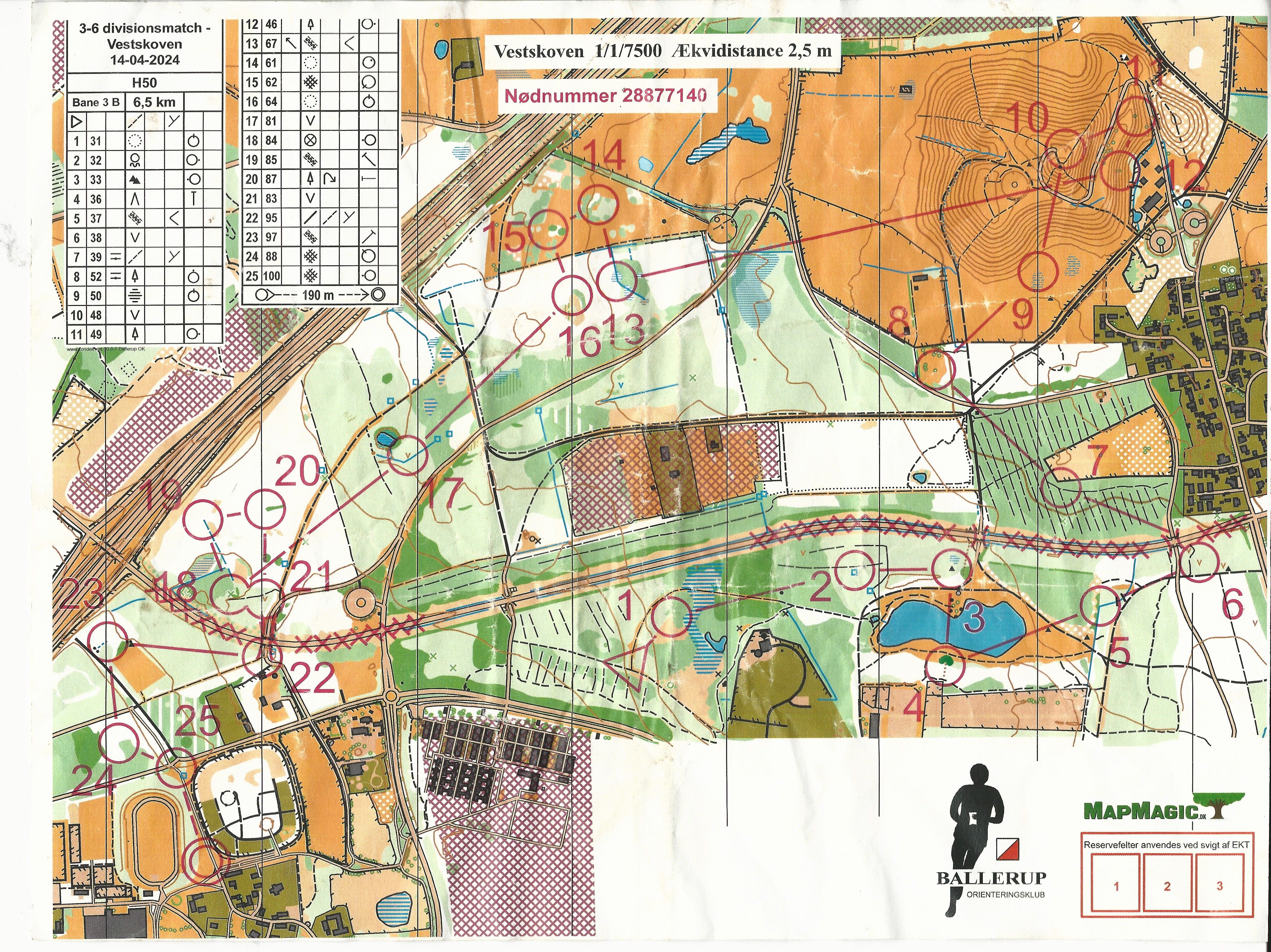 Divisionsmatch, Vestskoven, H50 (14-04-2024)