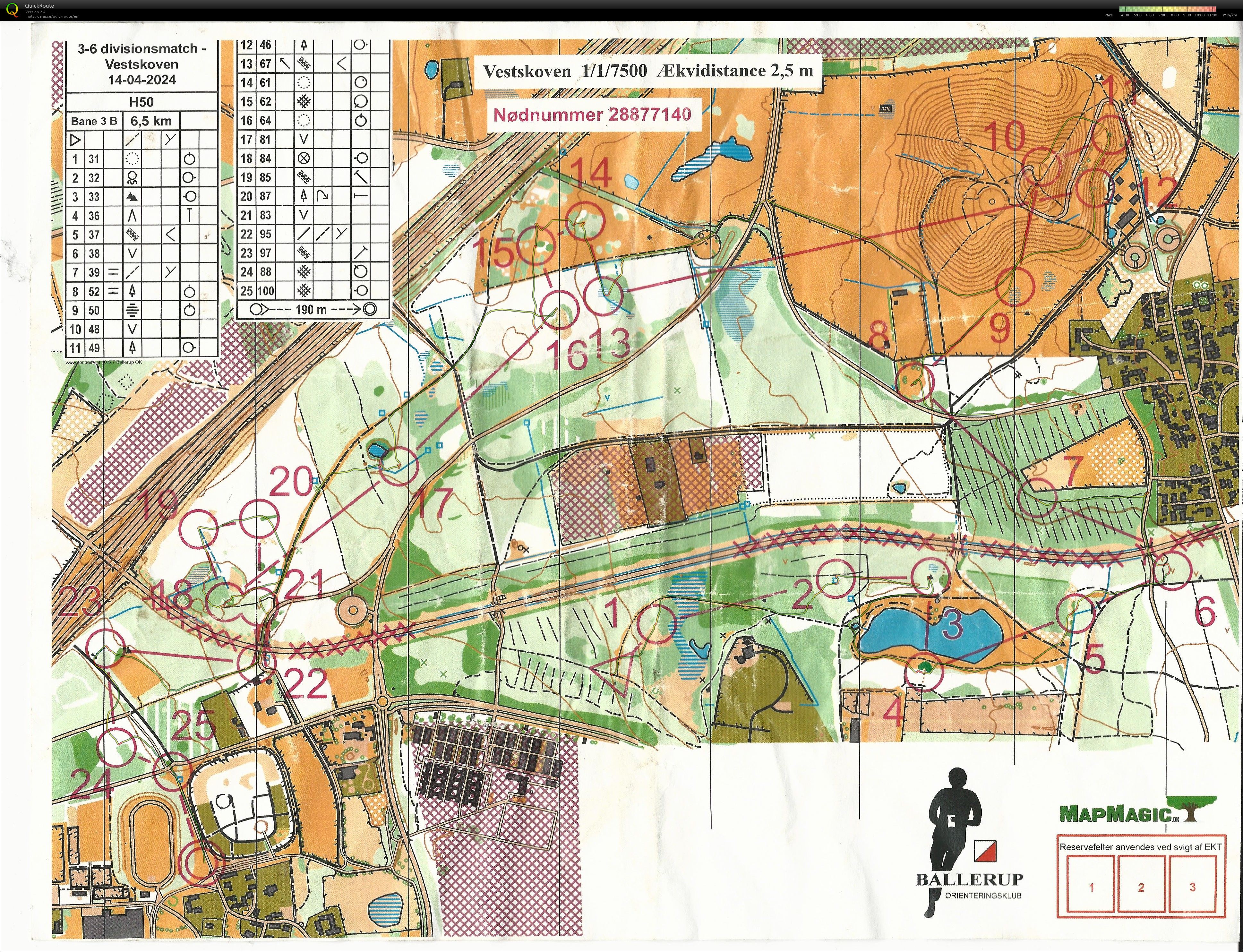 Divisionsmatch, Vestskoven, H50 (2024-04-14)