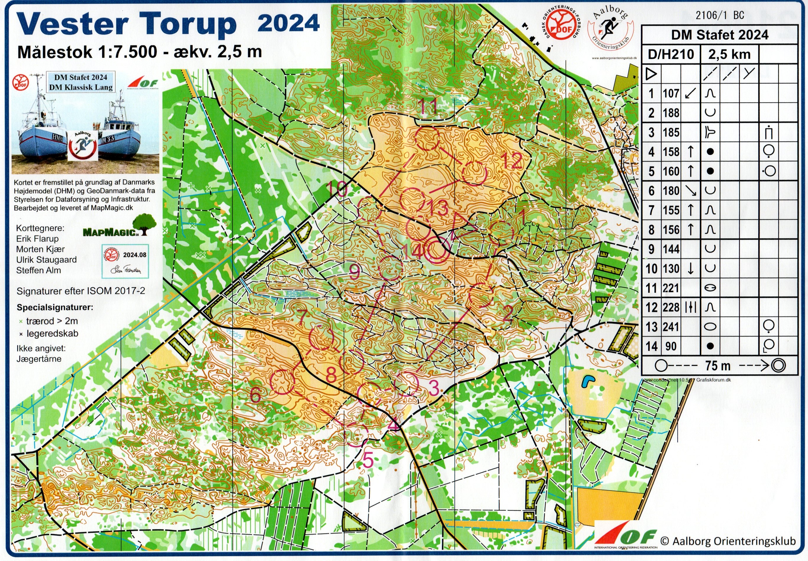 DM Stafet D/H210, 1. tur (2024-09-14)